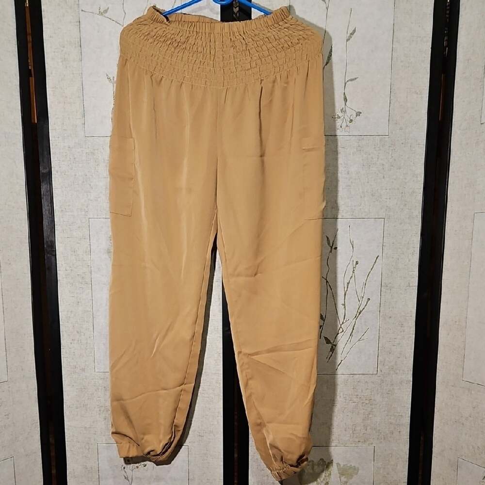 SHEIN Tan Track Pants